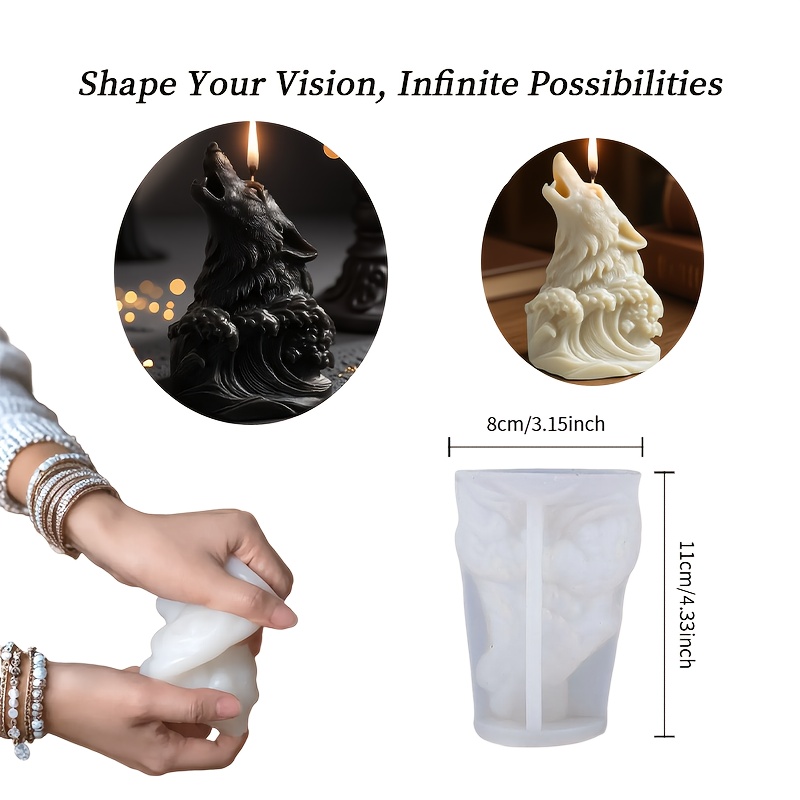 Dramatic Wolf and Ocean Wave C - مراجعة Resin Ocean Wave Mold وسعره