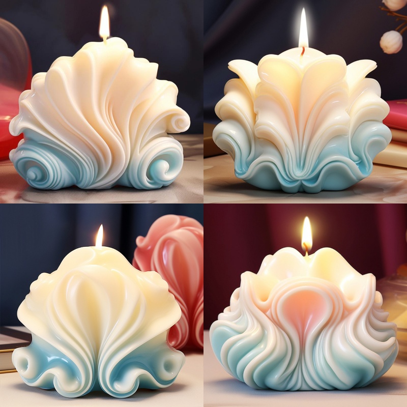 Ocean Shell Candle Silicone Mo - مراجعة Resin Ocean Wave Mold وسعره
