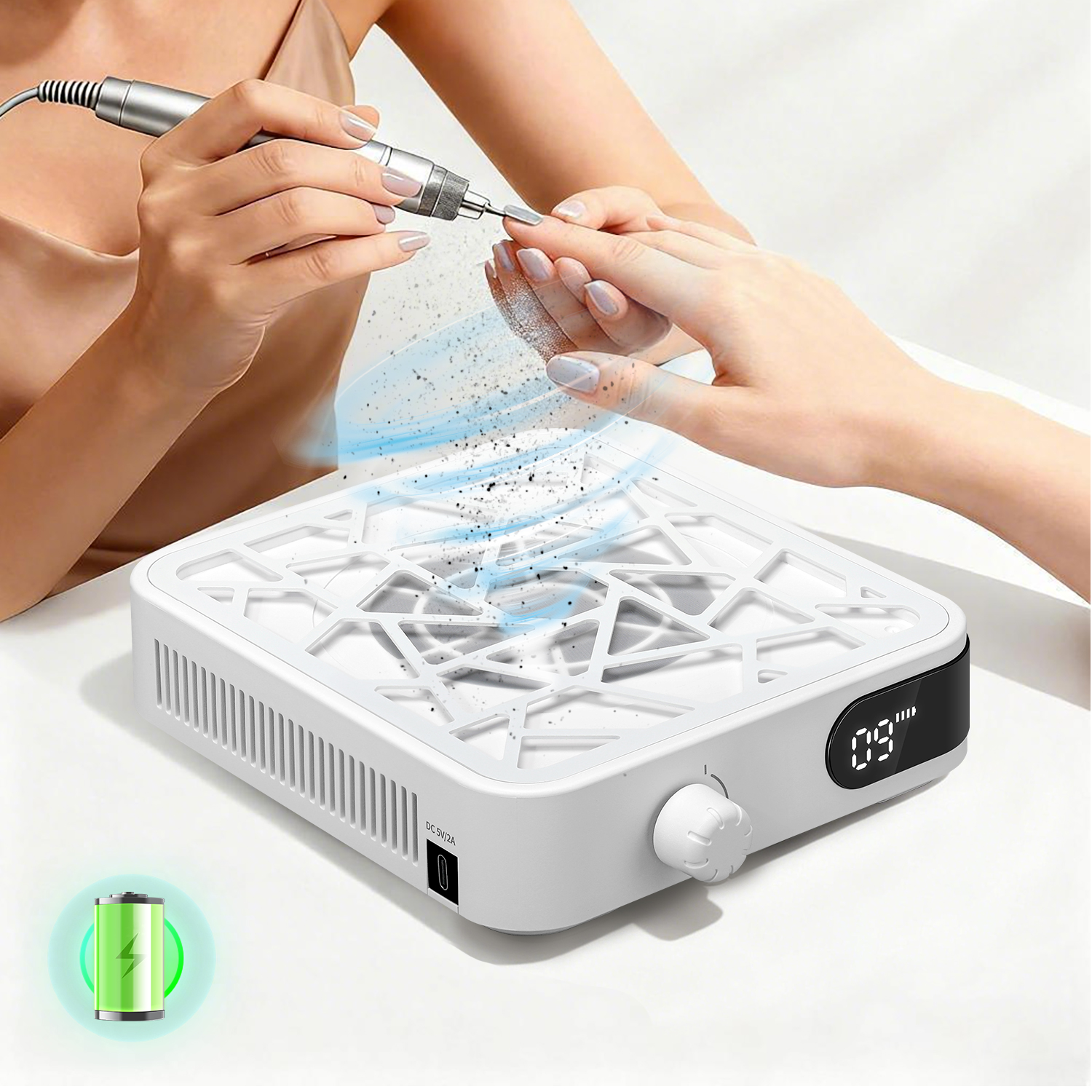 6000RPM Nail Dust Collector Wi - مراجعة Vacuum Chamber Small وسعره