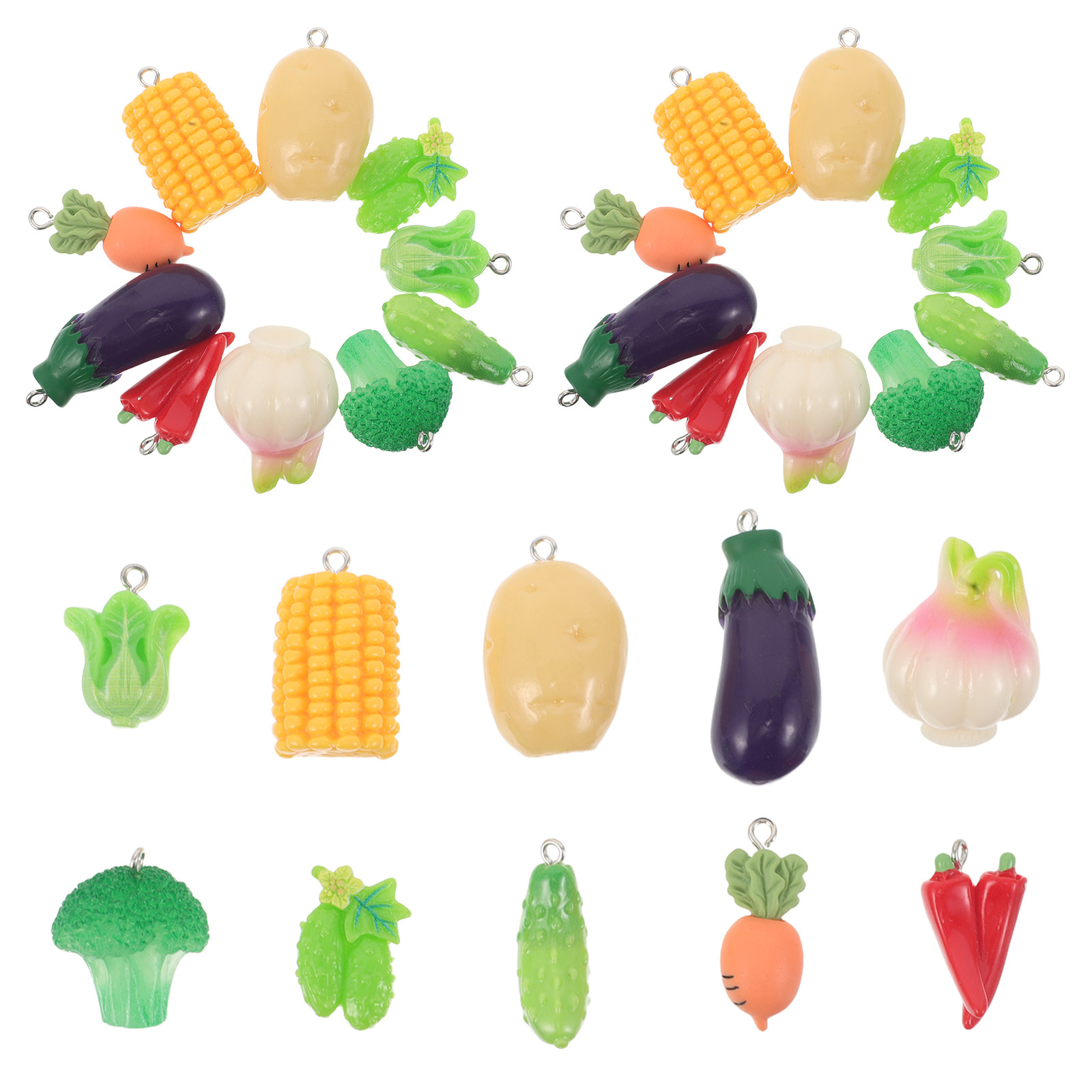 30Pcs Realistic Mini Food Resi - مراجعة Resin Crafts Diy وسعره