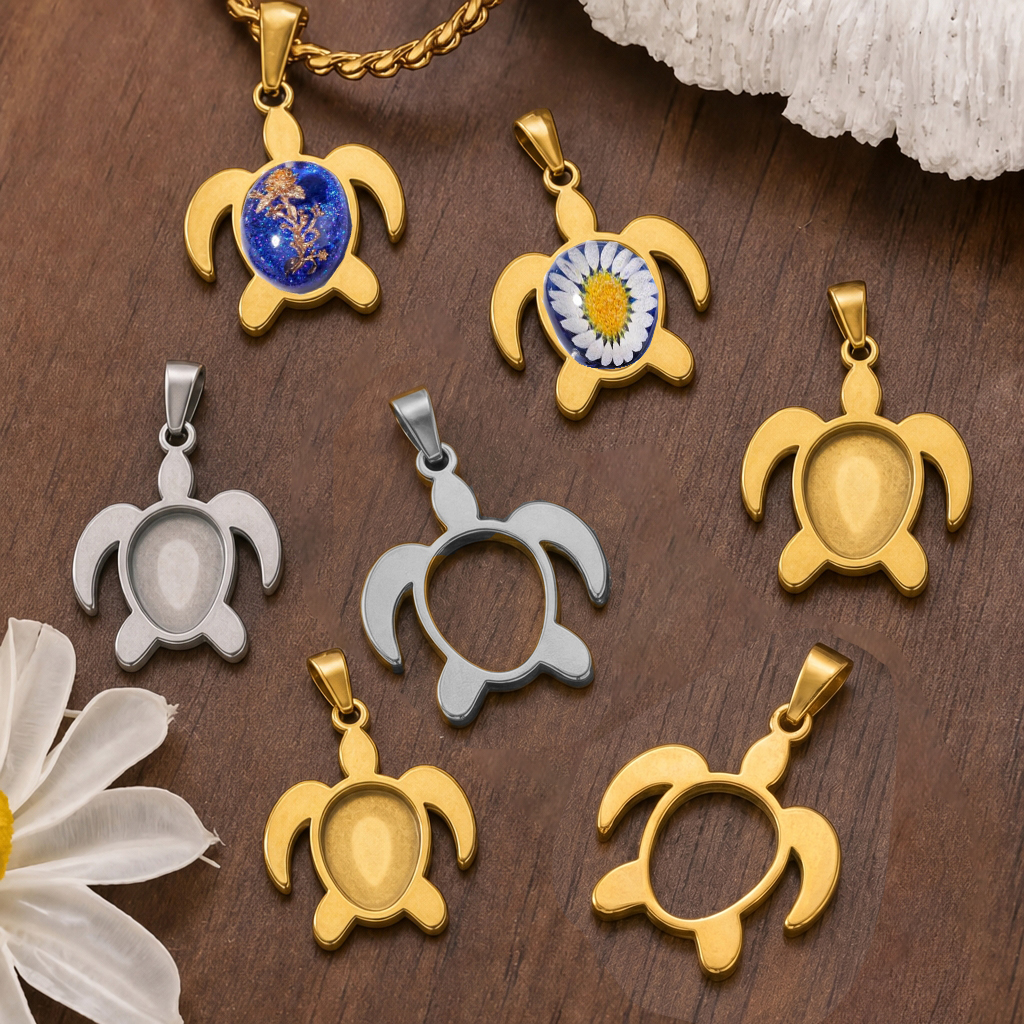 5pcs Stainless Steel Turtle Pe - مراجعة Resin Craft Projects وسعره