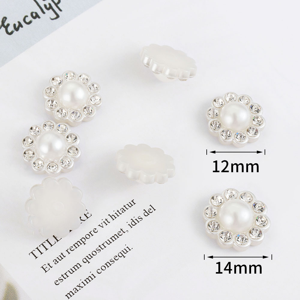 50pcs White Flat Imitation Pea - مراجعة Flower Preservation Resin وسعره