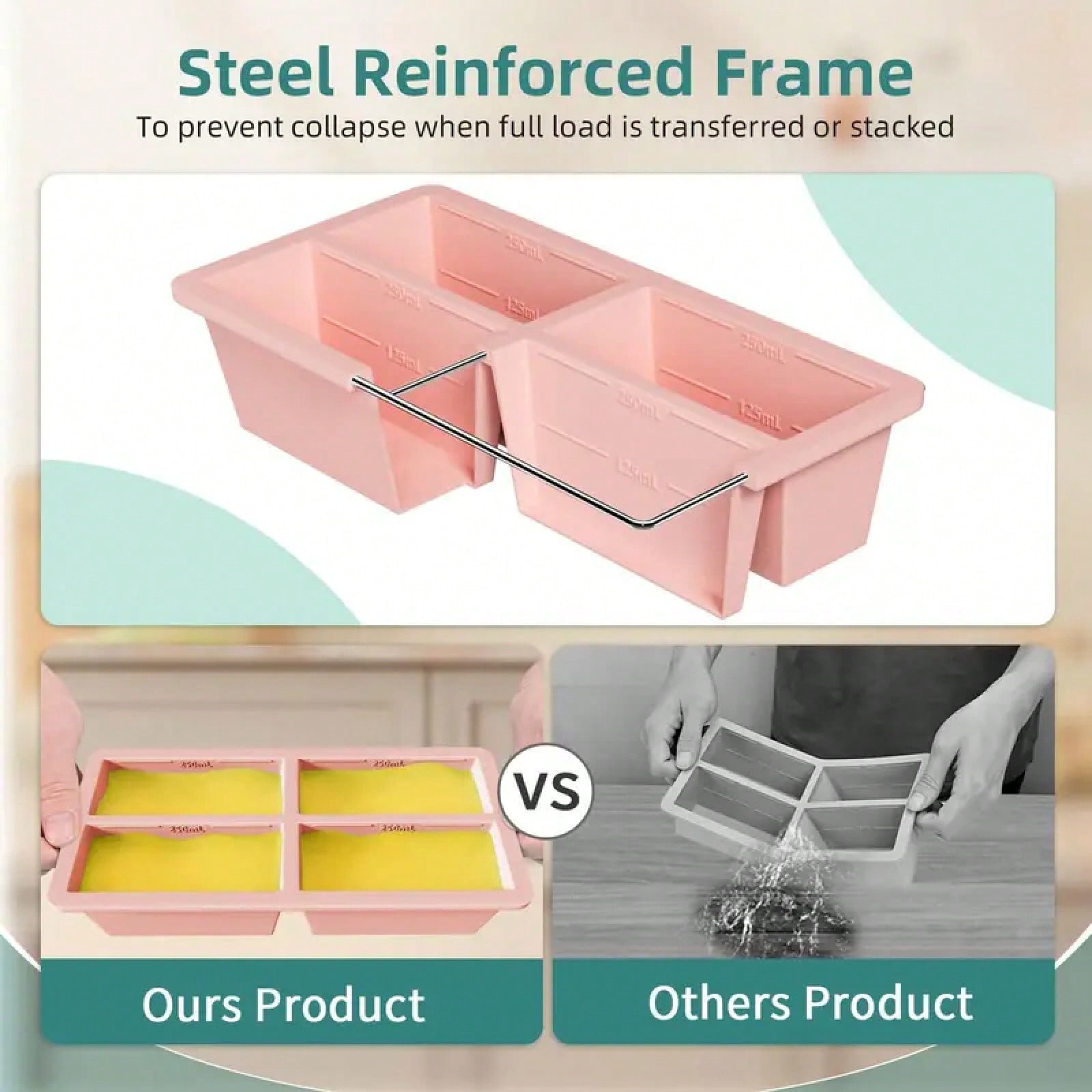 Reusable Silicone Soup Freezer - مراجعة Silicone Mold Tray وسعره