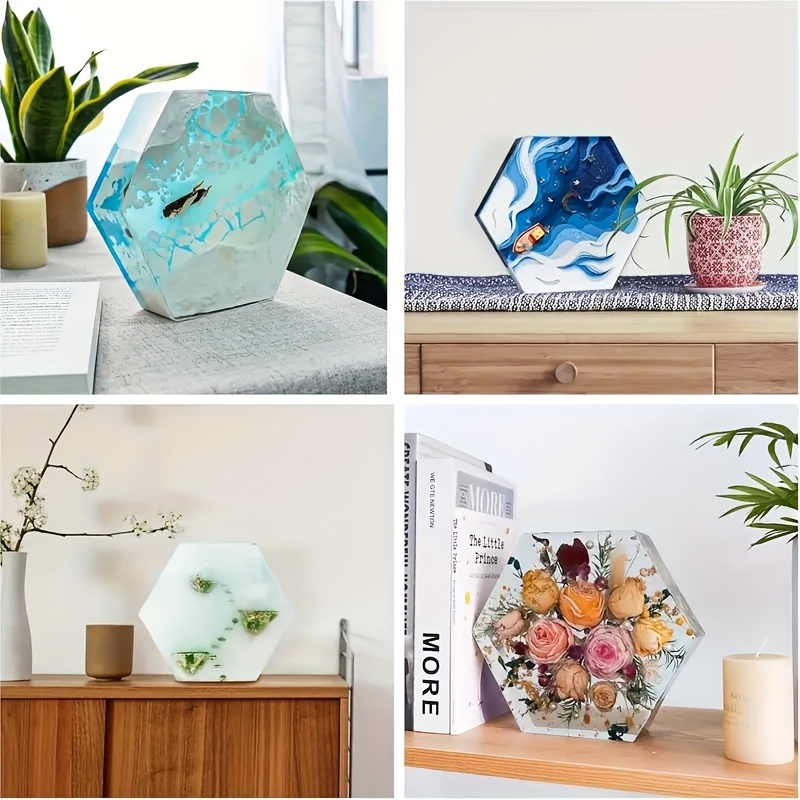 Large Hexagonal Silicone Resin - مراجعة Flower Preservation Resin وسعره