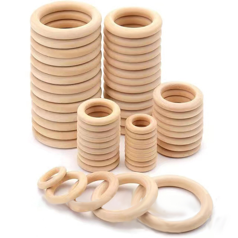 Wooden Rings Wooden Hoops for  - مراجعة Wood Ring Blank وسعره