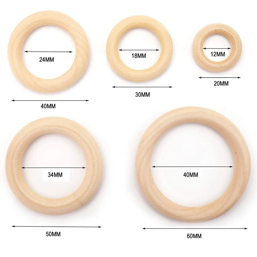 Wooden Rings Wooden Hoops for  - مراجعة Wood Ring Blank وسعره