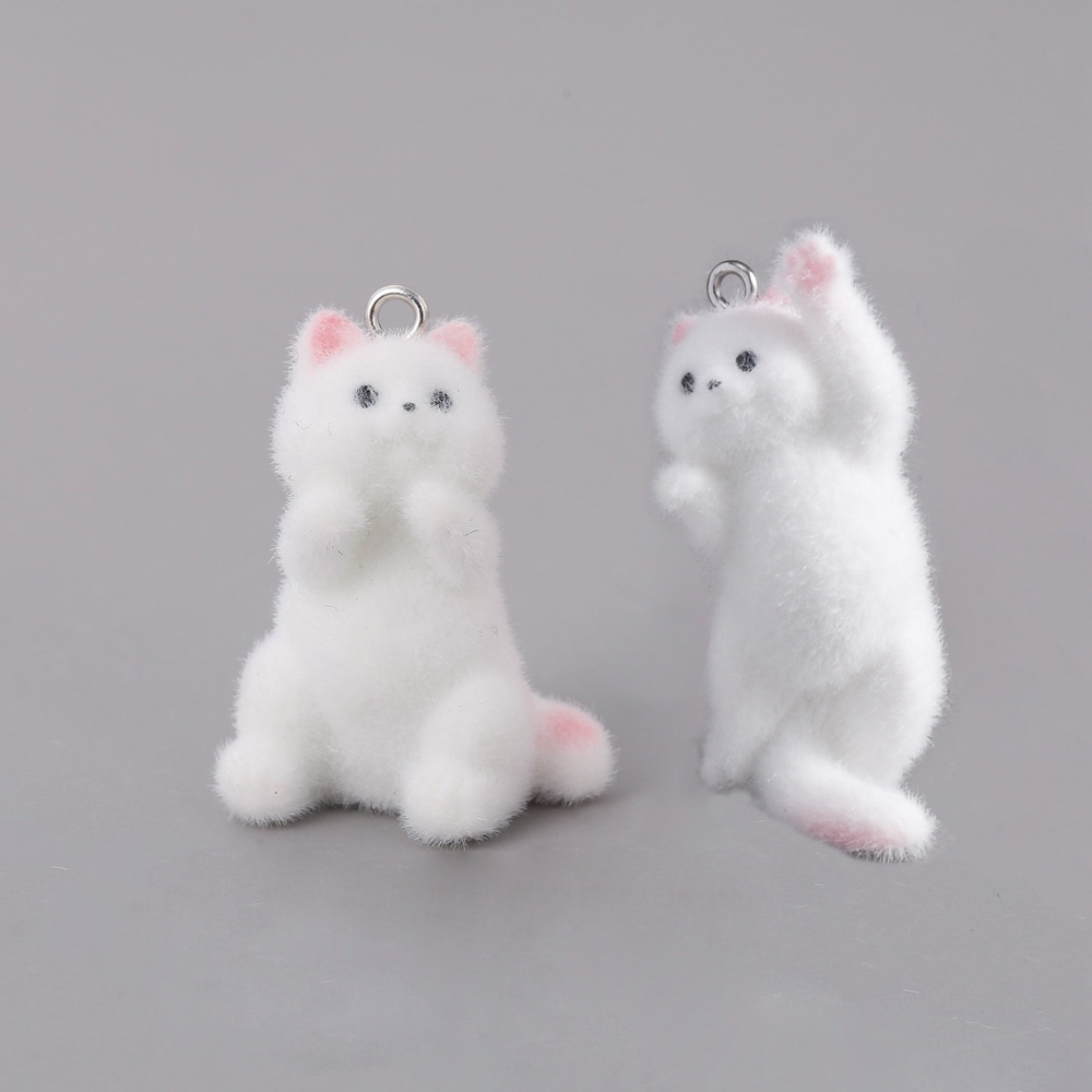 2pcs Flocking Little Cat Resin - مراجعة Resin Craft Projects وسعره