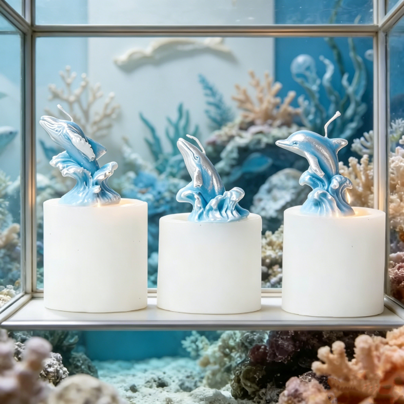 3D Whale & Dolphin with Wave S - مراجعة Resin Ocean Wave Mold وسعره