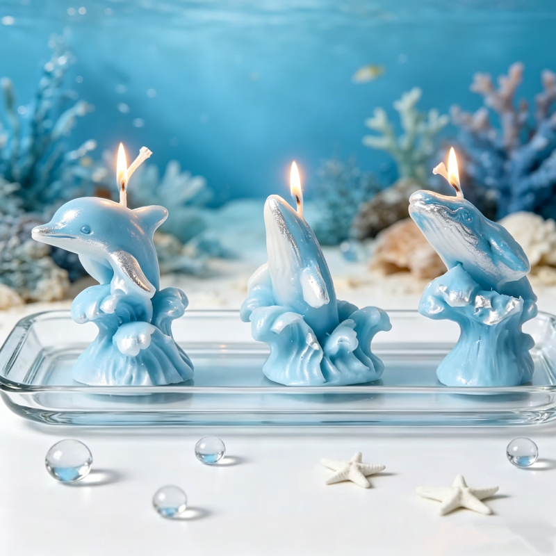 3D Whale & Dolphin with Wave S - مراجعة Resin Ocean Wave Mold وسعره