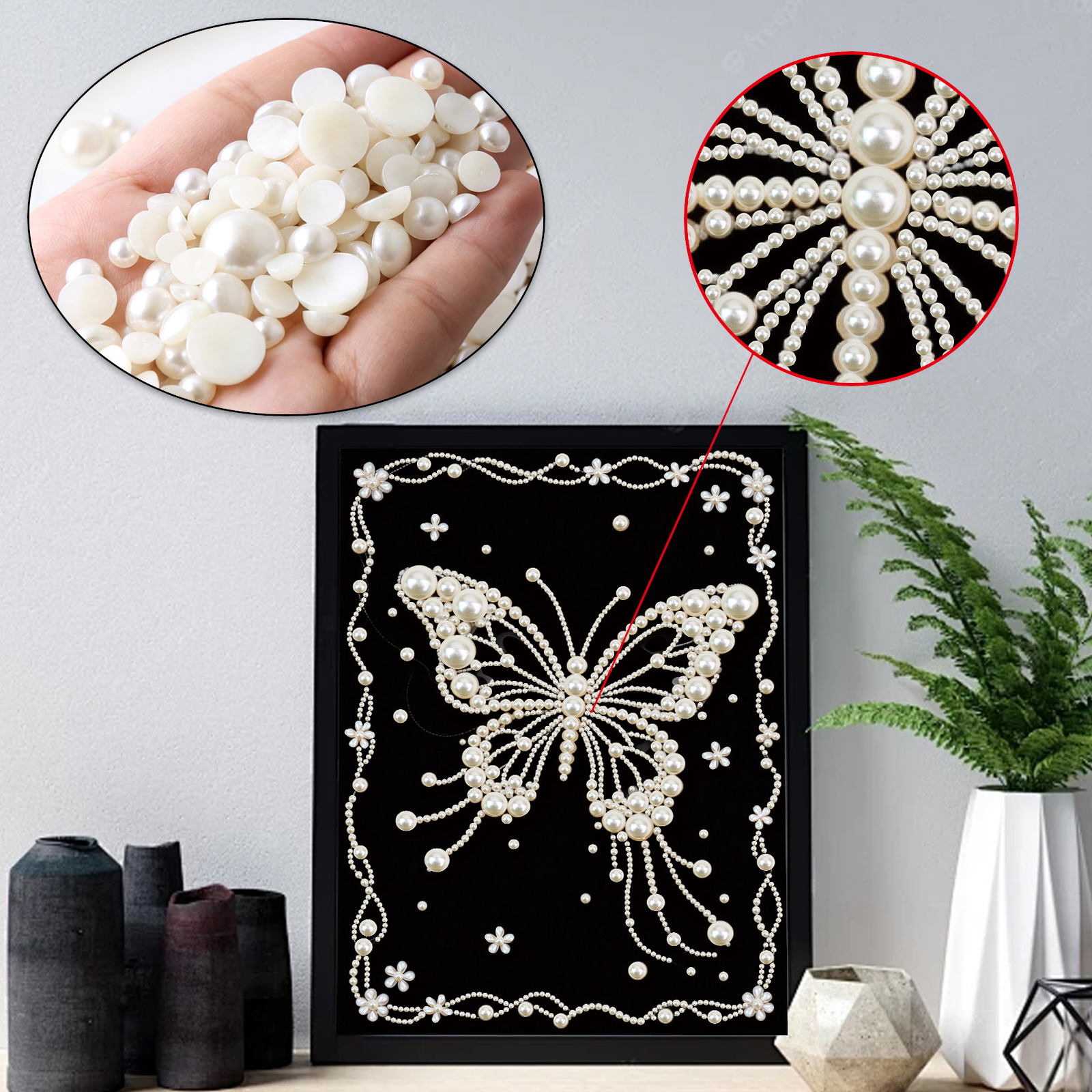 DIY Pearl Painting Art Kits fo - مراجعة Resin Craft Kit وسعره