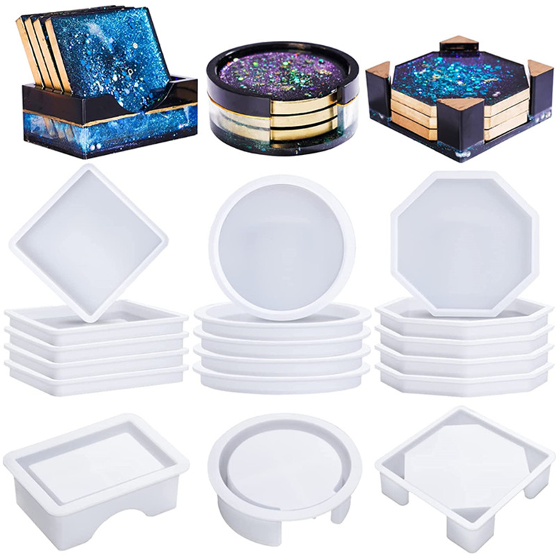Coaster Resin Molds Silicone,  - مراجعة Coaster Mold Round وسعره