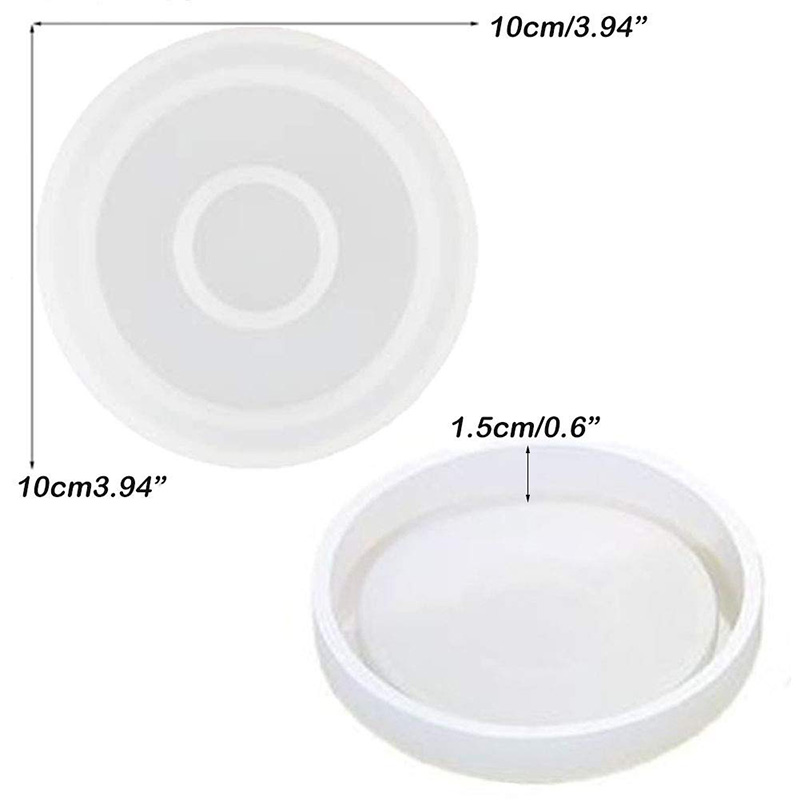 3 Pack Big DIY Round Coaster S - مراجعة Coaster Mold Round وسعره