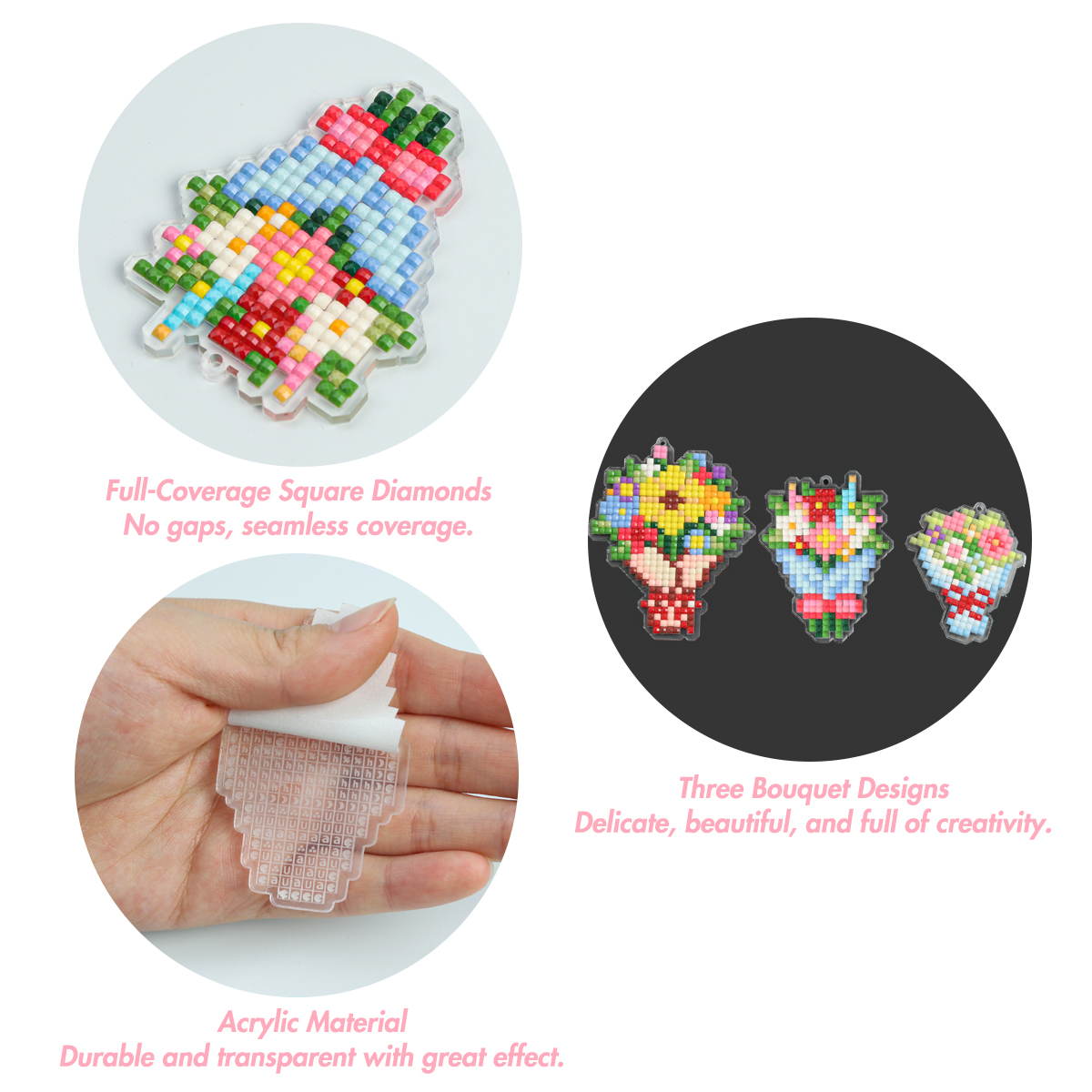 FOREVER YOUNG 3PCS Bouquet Acr - مراجعة Resin Craft Kit وسعره