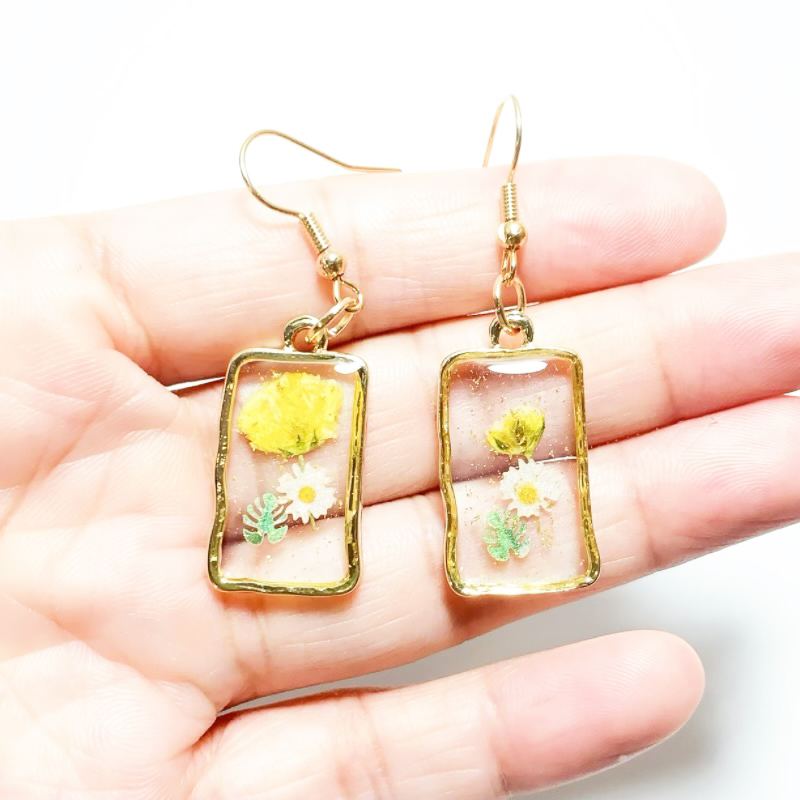 Dried Flower Earrings Heart Re - مراجعة Dried Flower Bulk وسعره