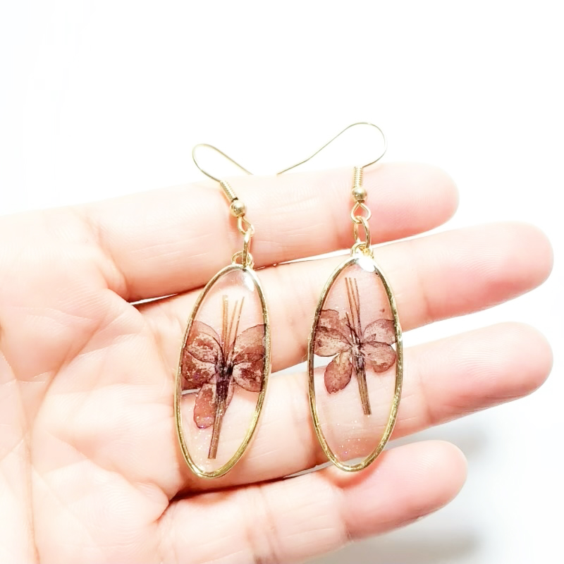 Dried Flower Earrings Heart Re - مراجعة Dried Flower Bulk وسعره
