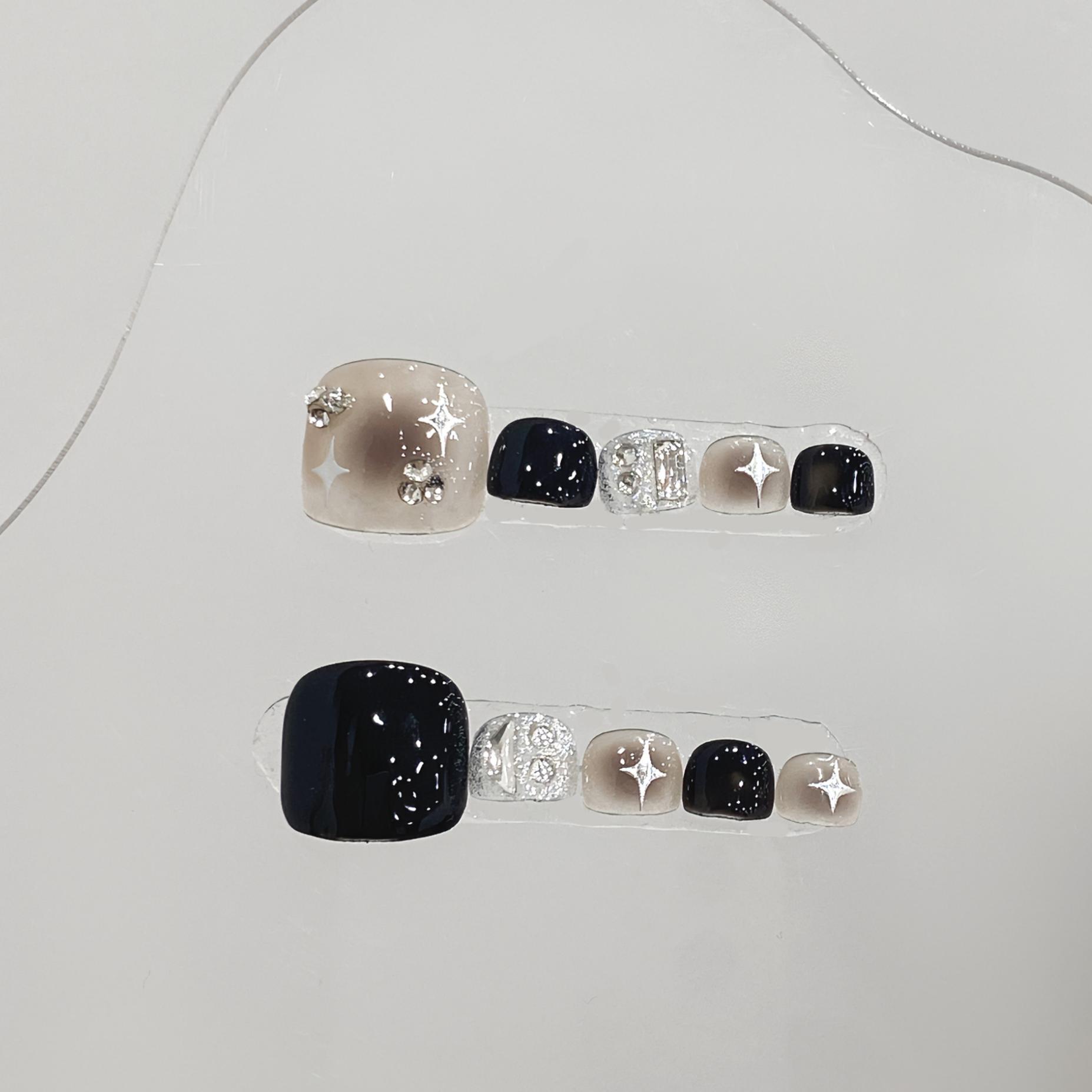 10pcs Glossy Square Fake Toena - مراجعة Resin Glitter Pack وسعره