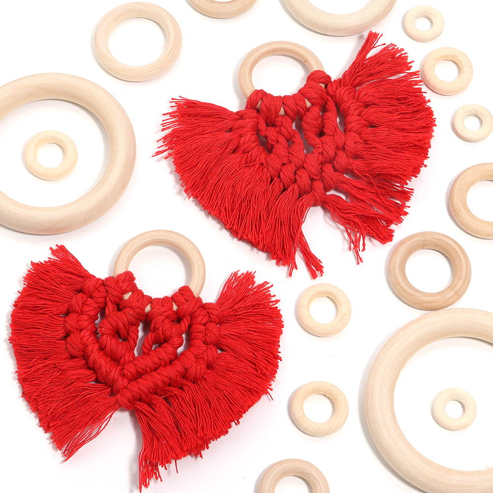 2-10pcs/lot Round Natural Wood - مراجعة Wood Ring Blank وسعره