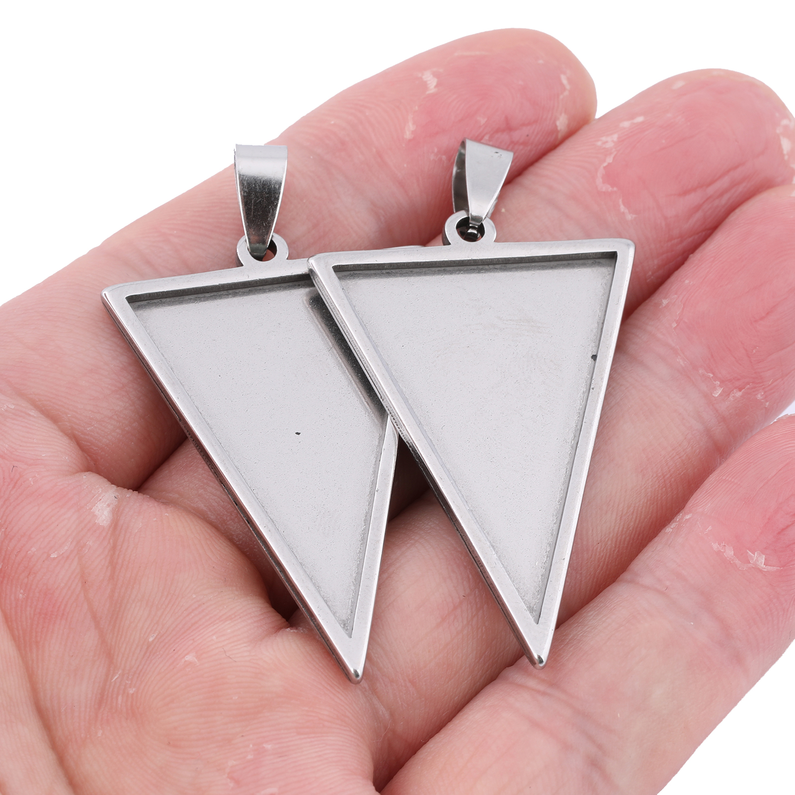 5pcs Stainless Steel 25x35mm T - مراجعة Bezels Set Pendant وسعره