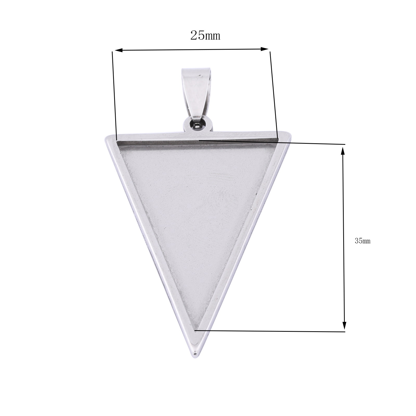5pcs Stainless Steel 25x35mm T - مراجعة Bezels Set Pendant وسعره