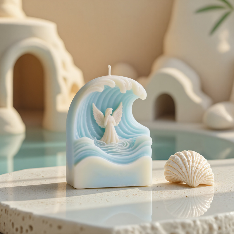 2pcs Wave Angel Silicone Mold  - مراجعة Resin Ocean Wave Mold وسعره